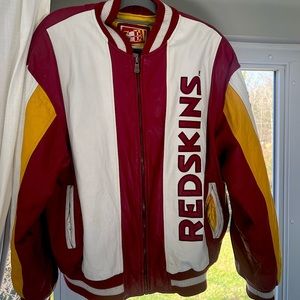 REDSKINS LEATHER BOMBER JACKET